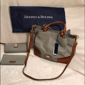 Dooney & Bourke Brenna Satchel 3 piece set